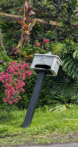 Title: handyman - mailbox post leaning over